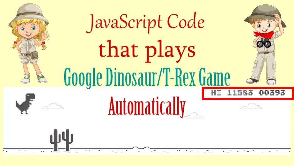 How to hack chrome's T-rex game with Java script., by Ashwin B